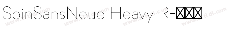 SoinSansNeue Heavy R字体转换